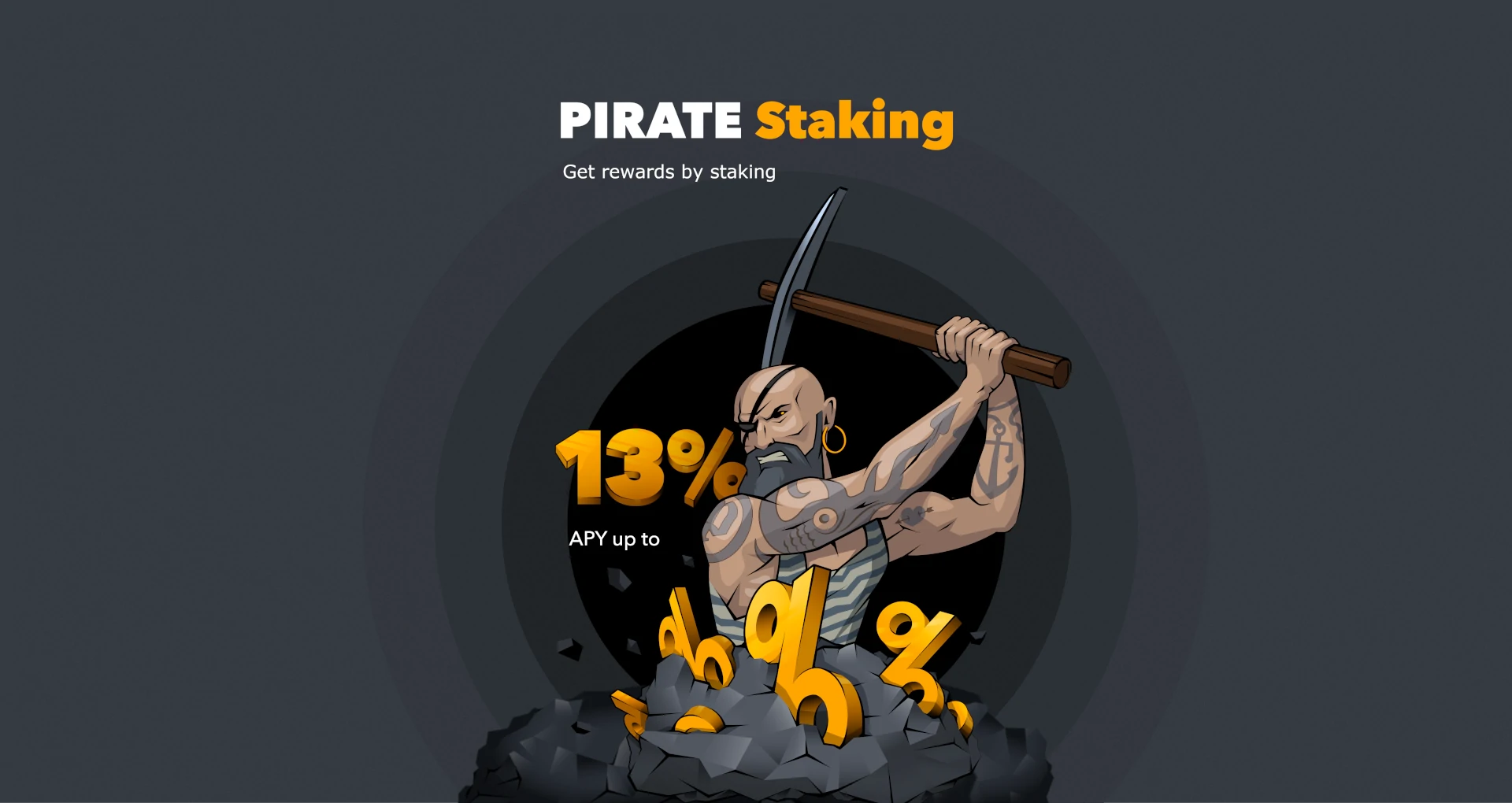 Get rewards by staking PIRATE
